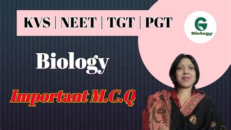 KVS NEET TGT PGT Biology Important M C Q M C Q With Answer Tgtbiology Tgt Neet2023