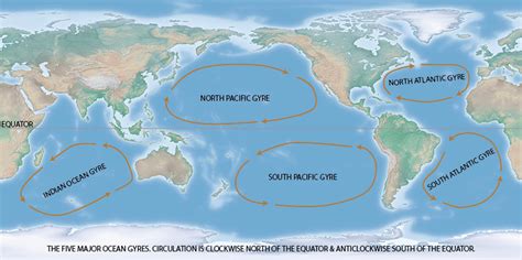 Oceans cover about 70 percent of the earth's surface. These gyres are responsible for much of the world's surface currents. As you can see in the map ...