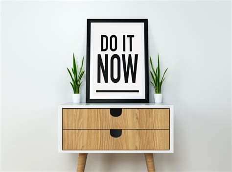Do It Now Motivational Poster Print A3 Poster Etsy