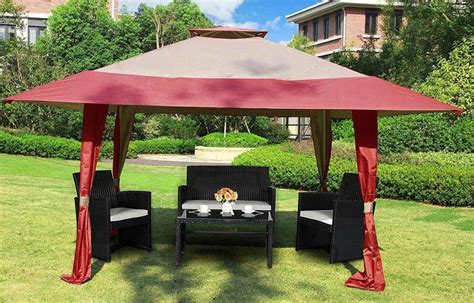 Lightweight and portable canopy tent. Portable Gazebo Instant Pop Up Canopy Steel Party Tent ...