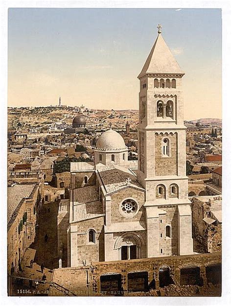 Photocrom Print Of The Church Of St Saviour Jerusalem Jerusalem