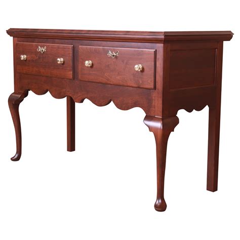 Stickley Queen Anne Solid Cherry Wood Sideboard Credenza Newly