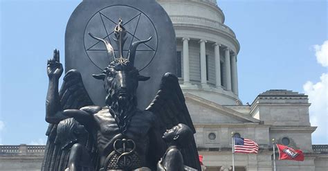 Satanic Temple Unveils Statue At Arkansas Capitol As A 1a Protest Rare