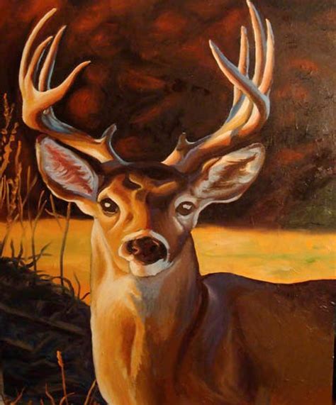 Deer Canvas Paintings Watercolor Paintings Oil Painting Mini Mundo