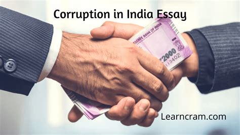 Corruption In India Essay Essay On Corruption In India For Students
