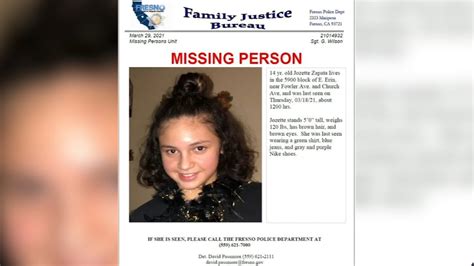 Missing 14 Year Old Girl Found Safe Fresno Police Say Abc30 Fresno