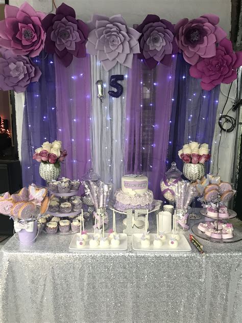 Purple Party Decorations For Quinceanera Party