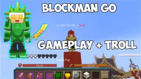 Blockman Go Bed War Gameplay Troll Youtube