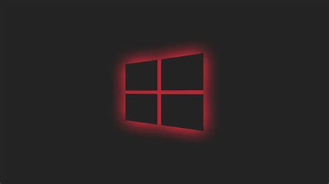 1366x768 Resolution Windows 10 Logo Red Neon 1366x768 Resolution