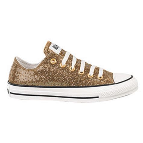 Jordan is selling their converse gold sparkly for $28 on curtsy, the sustainable thrifting app. NASTY ONES NYC: LADIES: SHINE THIS SEASON IN GOLD KICKS