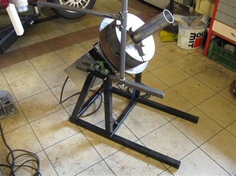 Welder and tank supports were fabricated from scrap steel. Welding Positioner, Rotating Table by radom - I was ...