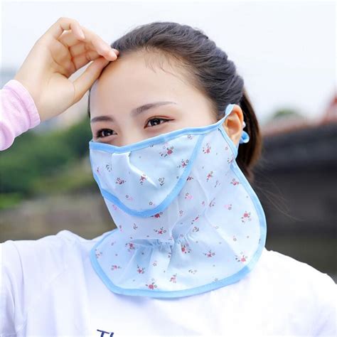 Spring Summer New Women Floral Breathable Masks Bacteria Proof Mask Cycling Wearing Sunscreen