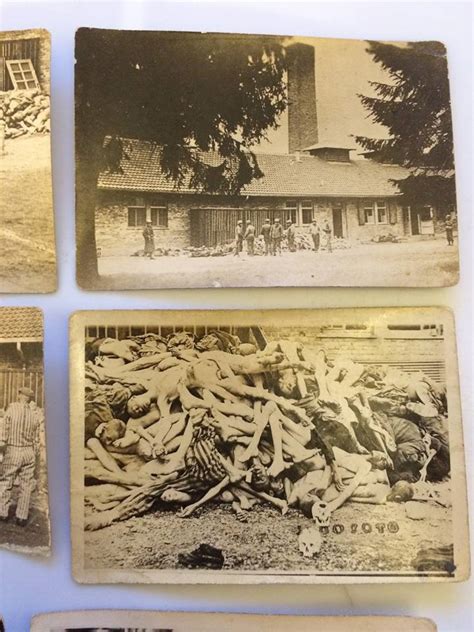 Ww2 Concentration Camp Kl Original Items Holocaust Set Of 6 Photos