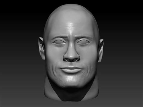 Dwayne Johnson 3D Model 3D Printable CGTrader