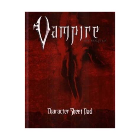 Vampire The Requiem Character Sheet Pad 9781588465986 Books Amazonca