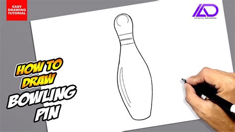 How To Draw Bowling Pin Youtube