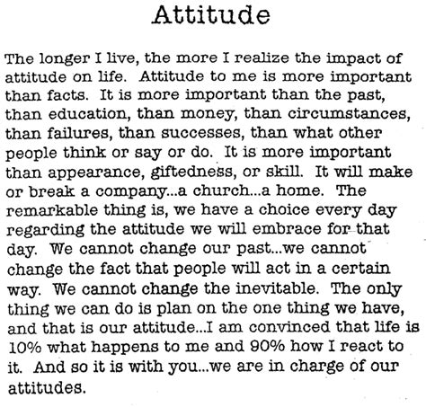 Attitude By Charles Swindel The Poem Given To Babcock By Scotty Bowman