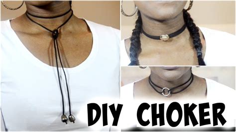 Diy Choker Necklace Super Easy Styles Youtube