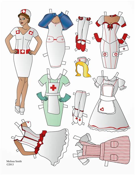 Miss Missy Paper Dolls Nurse Paper Doll