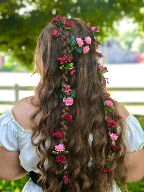 Renaissance Faire Hair Flower Braids Renaissance Festival Hair