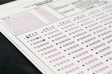 Standardized Test Exams Form With Answers Bubbled Creative Commons Bilder