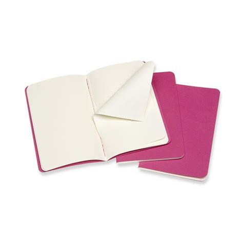 Moleskine Cahier Journal Plain Pocket Pink
