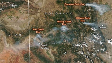Colorado Wildfires Burn More Than 130000 Acres Smoke Spotted From Space Fox News