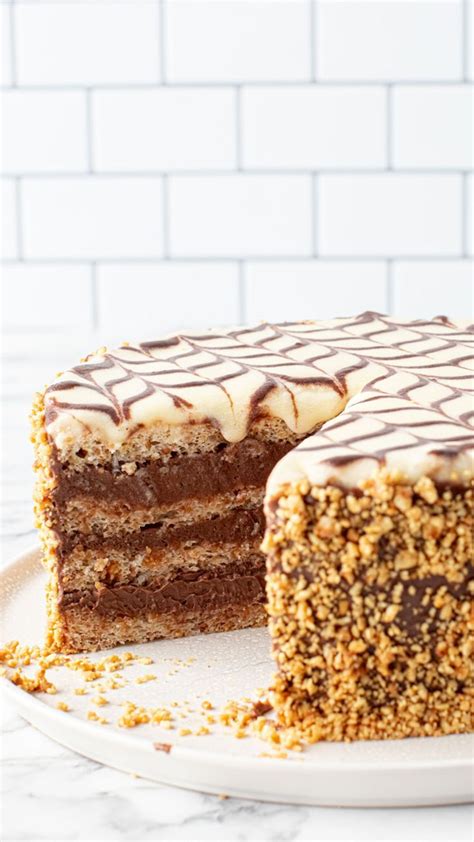 This Ultra Indulgent Hungarian Hazelnut And Chocolate Layer Cake Is An