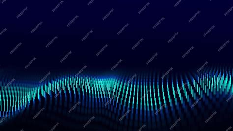 Premium Photo Abstract Dynamic Wave Flow Of Blue Vertical Lines On