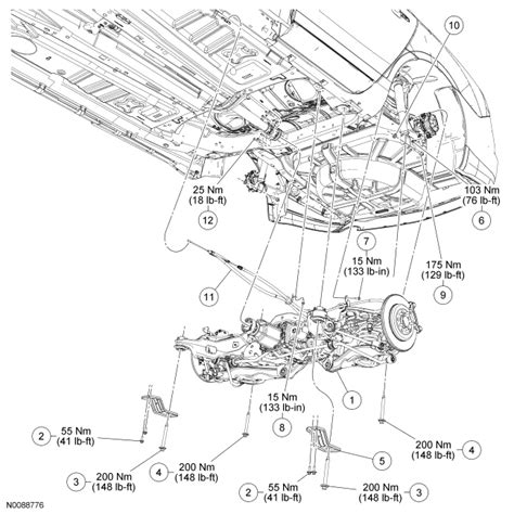 Ford Taurus Service Manual Frame And Mounting Body And Paint