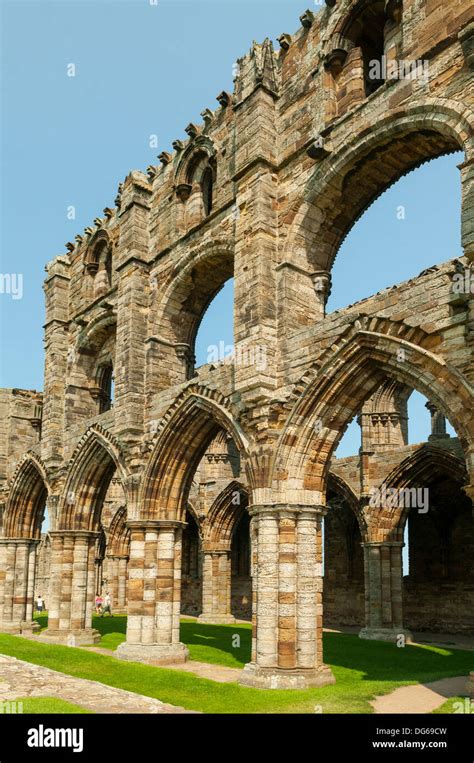 Medieval Gothic Whitby Abbey Whitby Hi Res Stock Photography And Images