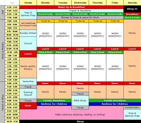 Free Weekly Schedule Template For Anyone Wanting To Take Back Control