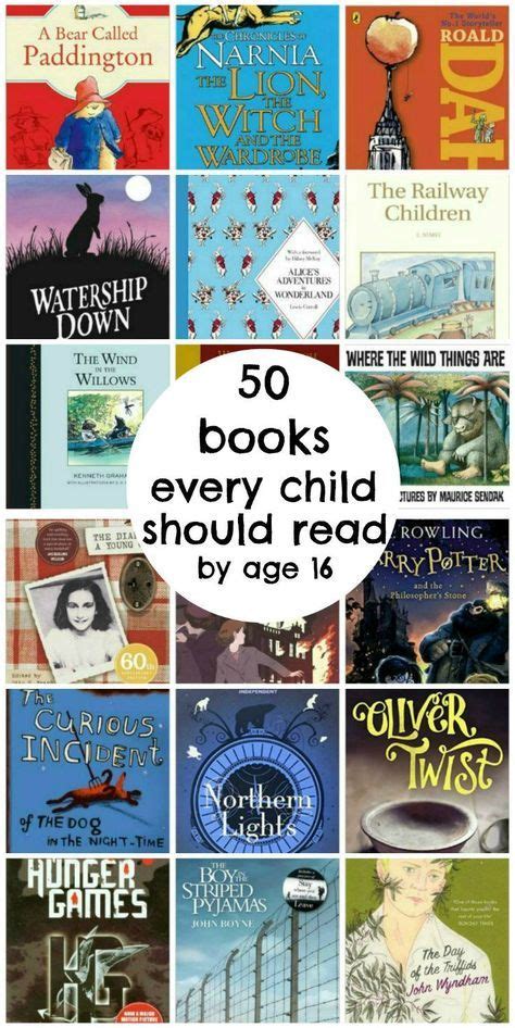 50 Books Every Child Should Read By Age 16 Books Kids Reading