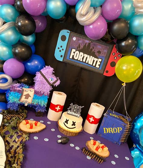 Fortnite Party Ideas Surprise 50th Birthday Party Fiesta Birthday