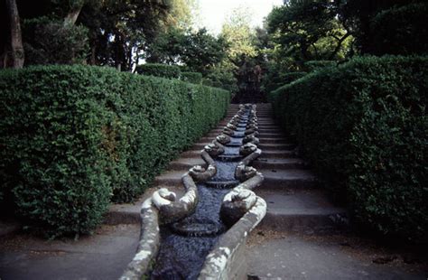 Villa Lante View Up Water Stair Other Title Villa Lante Flickr