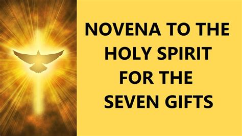 Novena To The Holy Spirit For The Seven Ts Day 1 Youtube