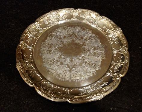 Sheffield Silver Co Silver Plated Serving Tray Etsy