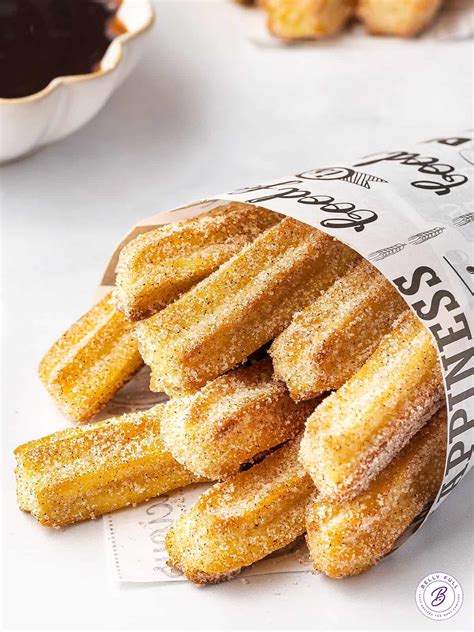 Air Fryer Churro Bites Belly Full