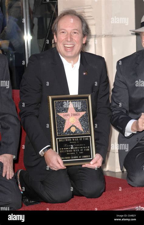 hans zimmer at the induction ceremony for star on the hollywood walk of fame ceremony for hans