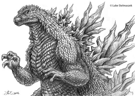 He's totally huge in japan! Original Godzilla - Free Coloring Pages