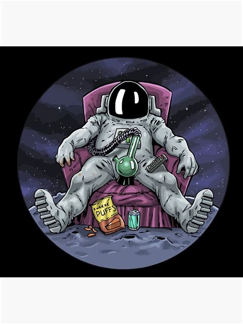 Stoner Astronaut Poster By Seshstyle Redbubble