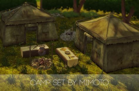 My Sims 4 Blog Ts2 Camp Set Conversion By Mimoto