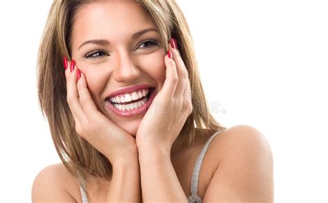 Woman With Beautiful Teeth Laughing Stock Photo Image Of Happiness
