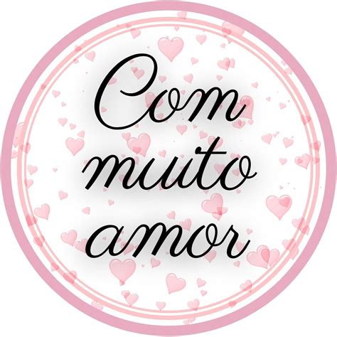 Tag Com Muito Amor Para Imprimir Adesivos Personalizados Para