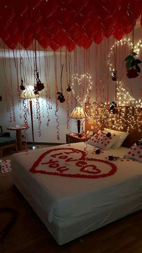 bedroom wedding anniversary room decoration ideas
