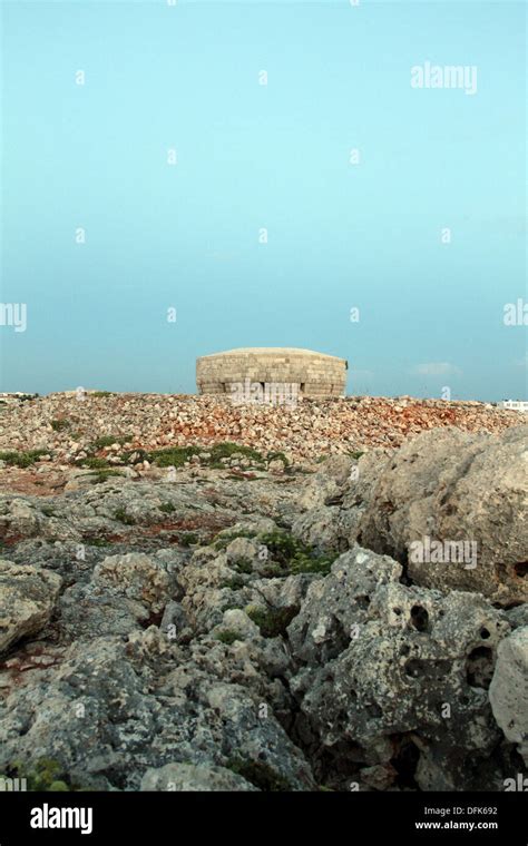 Martello Tower At Cala Santandria Menorca Stock Photo Alamy