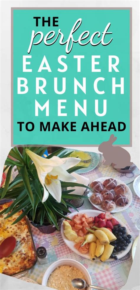 The Easter Brunch Menu You Can Totally Make Ahead Easter Brunch Menu Brunch Menu Easter Brunch