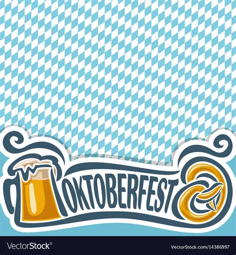 Background Poster For Oktoberfest Royalty Free Vector Image