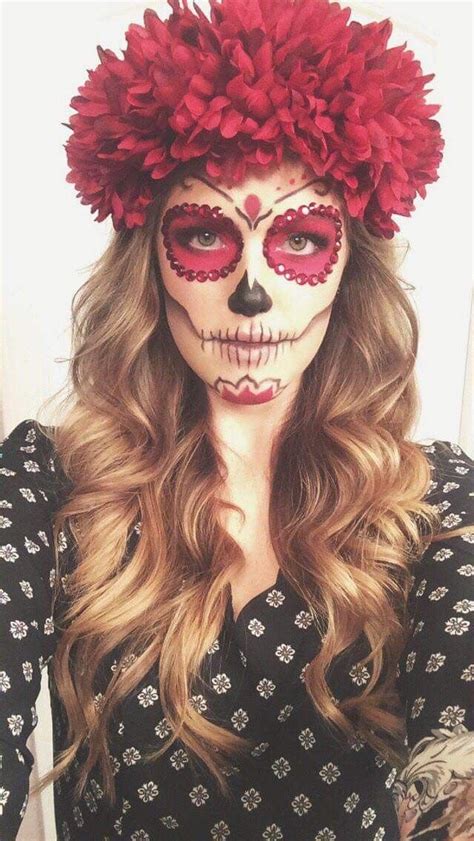 Sugar Skull Halloween Halloween Face Makeup Sugar Skull Costume