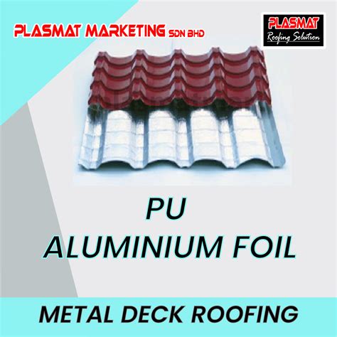 Metal Deck With Pu Aluminium Foil Awning Roofing Sheet Metal Deck